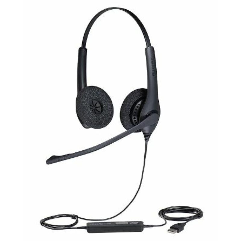 Jabra Audífonos BIZ 1500 Duo USB, Alámbrico, USB, Negro - 1559-0159