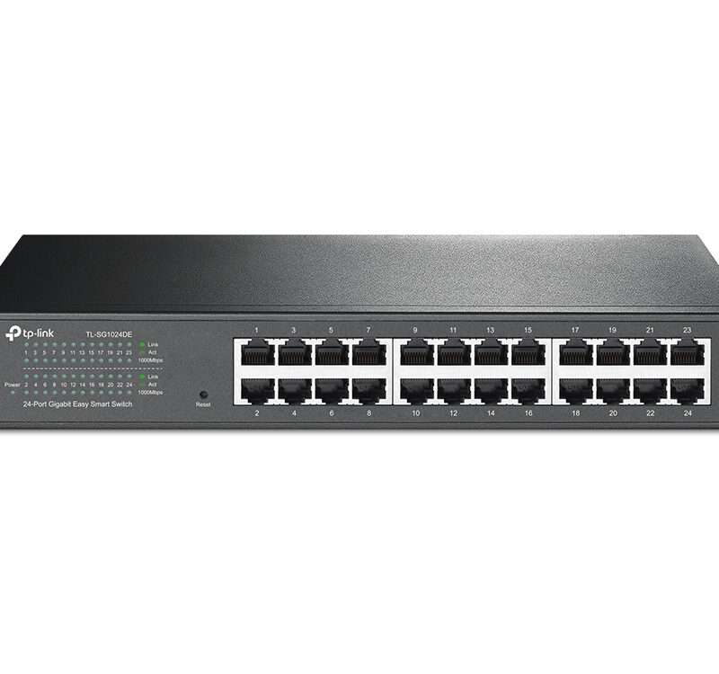 Switch Easy Smart Gigabit TP-LINK TL-SG1024DE de 24 puertos 10/100/1000 Mbps
