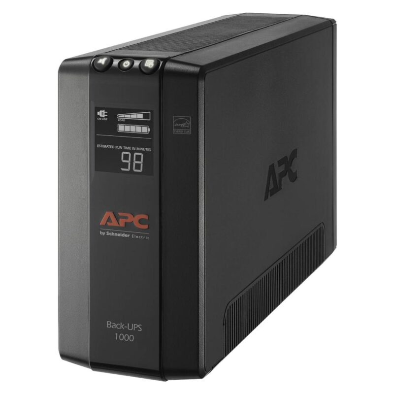 APC Back-UPS 1000, Torre Compacta, 1000VA, 120V, AVR, LCD, 8 salidas - BX1000M-LM60