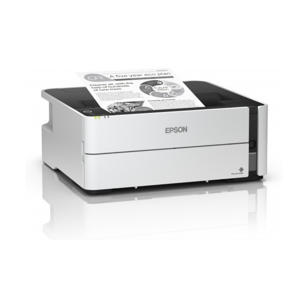 Impresora Epson EcoTank M1180, Blanco y Negro, Inyección, Tanque de Tinta, Inalámbrico - C11CG94301
