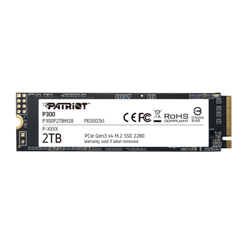 SSD Patriot P300, 512GB, PCI Express 3.0 x4, M.2 - P300P512GM28
