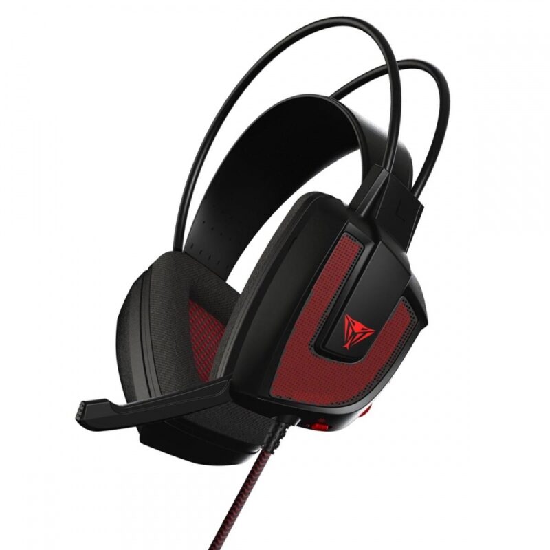 Patriot Audífonos Gamer Viper V360 7.1, Alámbrico, 2.2 Metros, USB, Negro/Rojo - PV3607UMLK