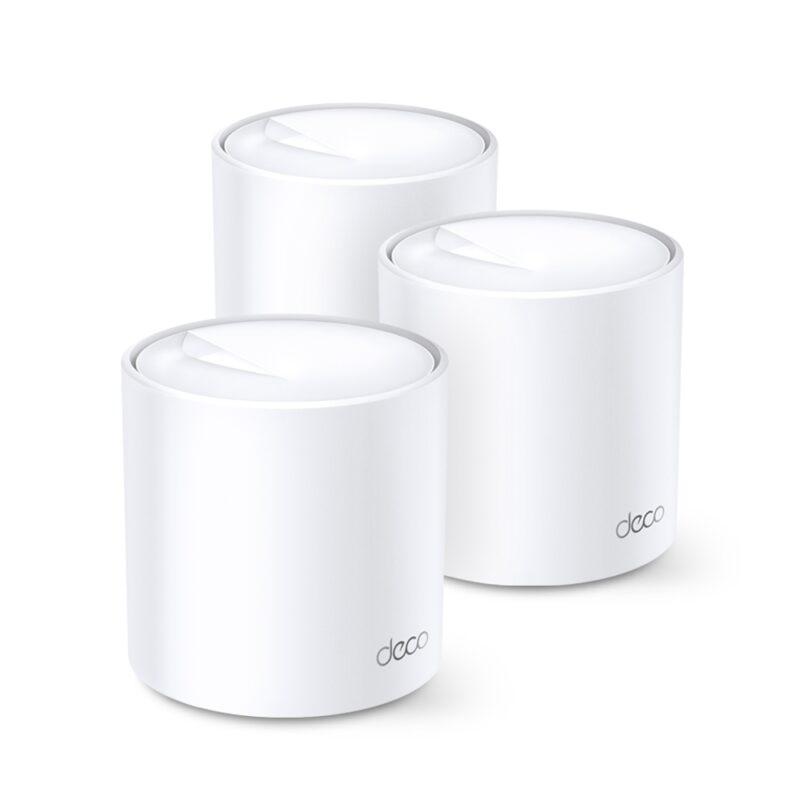 Router TP-Link con Sistema de Red Wi-Fi en Malla DECO X20 Wi-Fi 6, 1201Mbit/s, 2.4/5GHz, 4 Antenas Internas - 3 Piezas - DECOX20 3PAC