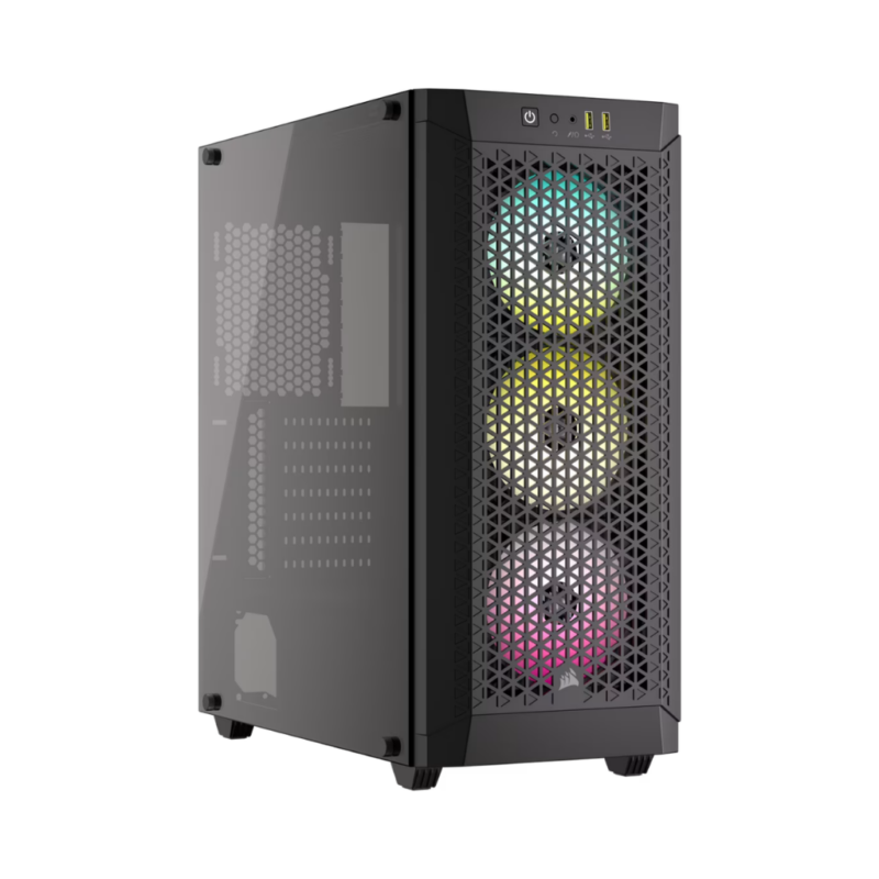 Case Corsair 480T RGB Flujo de Aire Vidrio Templado Mid-Tower - CC-9011272-WW