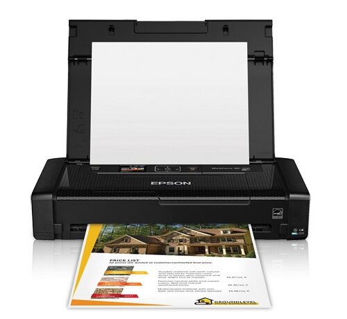 Epson Impresora Móvil WorkForce WF-100, Inalámbrico, Color, A4, USB 2.0, Negro - C11CE05302