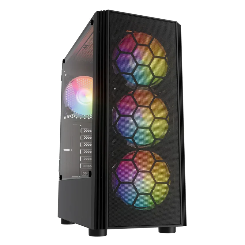 Case NSX RAPTOR + Fuente 550W 80plus Bronce ARGB - NSXVC08A03