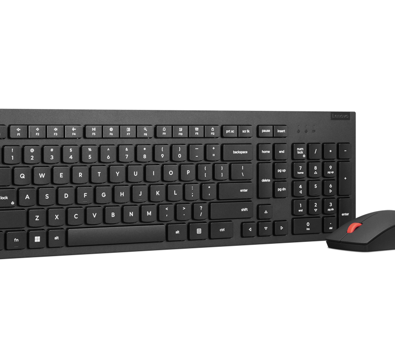 Lenovo Essential Wireless Combo Teclado y Ratón Gen2 Negro LA Español 171 (con batería) - 4X31N50731