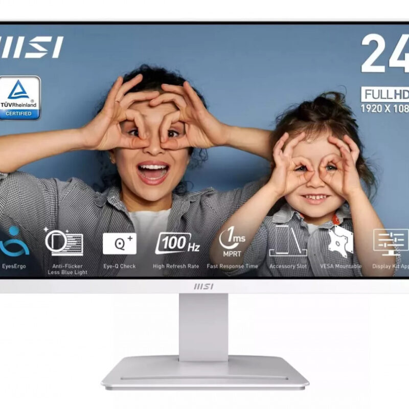 Monitor MSI MP2412 LCD 23.8", 1920x1080 Full HD, 100Hz, HDMI/DisplayPort, Blanco - MSIPROMP2412