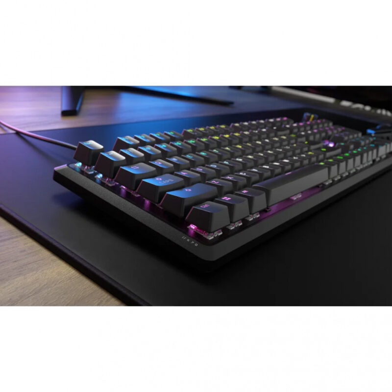 Teclado Gamer Corsair K70 Core RGB, Teclado Mecánico, Switch Cherry MLX Red, Alámbrico, Negro (Español) - CH-910971E-S