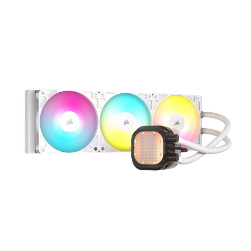 Corsair NAUTILUS 360 RS ARGB Enfriamiento Líquido para CPU, 3x 120mm, hasta 1700RPM, Blanco - CW-9060095-W