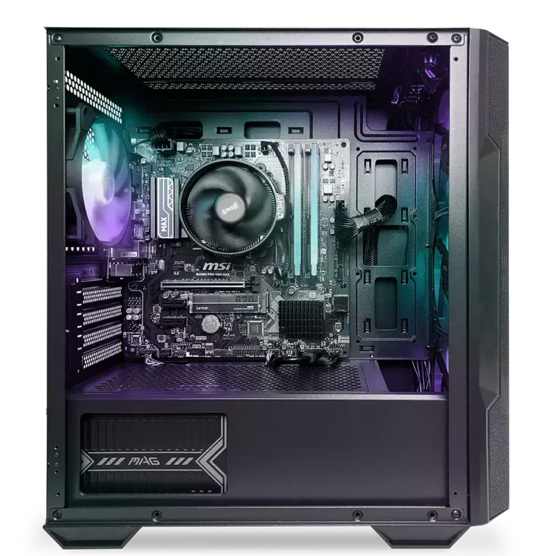 CPU GAMING NSX, AMD Ryzen 5 5600GT, 16GB RAM (2X8GB) DDR5-5200, 512GB SSD M.2, Fuente de 550W NSX, Teclado y Mouse USB – PGR5VAS4W-05