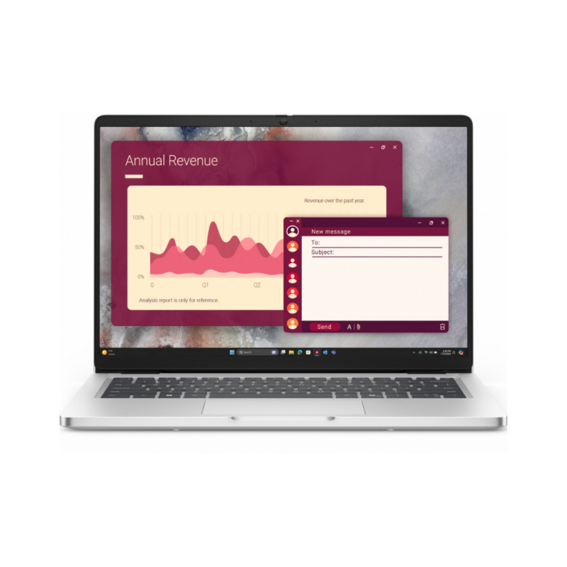 Laptop Dell Pro PC14250, Intel Core Ultra 5 235U, 16GB RAM DDR5, 512GB SSD M.2, Pantalla 14" WUXGA, Windows 11 Profesional - Y5C5C