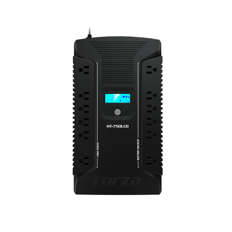 UPS Regulador LCD Smart 750VA/375W/12 Salidas - HT-750LCD
