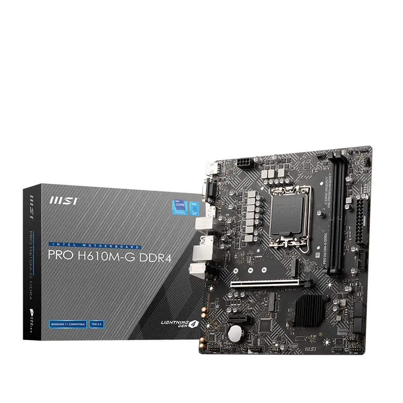 Tarjeta Madre Pro H610M-G DDR4 LGA 1700 12th, 13th y 14th Gen 2xDDR4 MicroATX - 824142357712