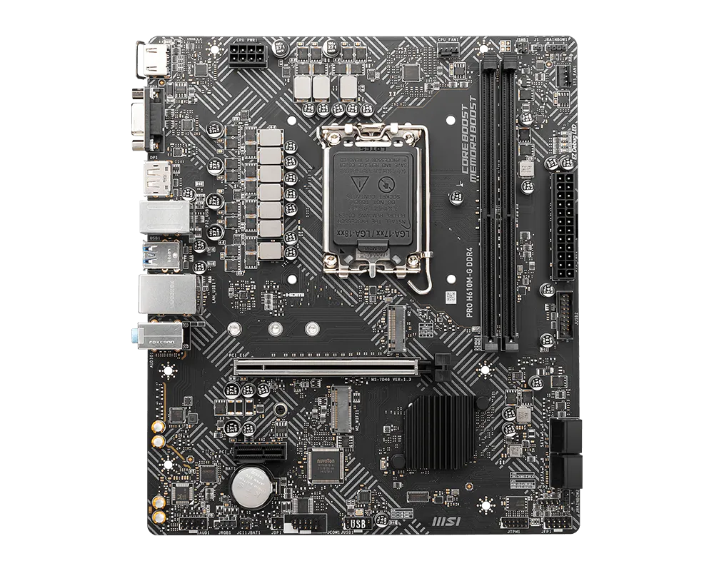 Tarjeta Madre Pro H610M-G DDR4 LGA 1700 12th, 13th y 14th Gen 2xDDR4 MicroATX - 824142357712 - Image 4
