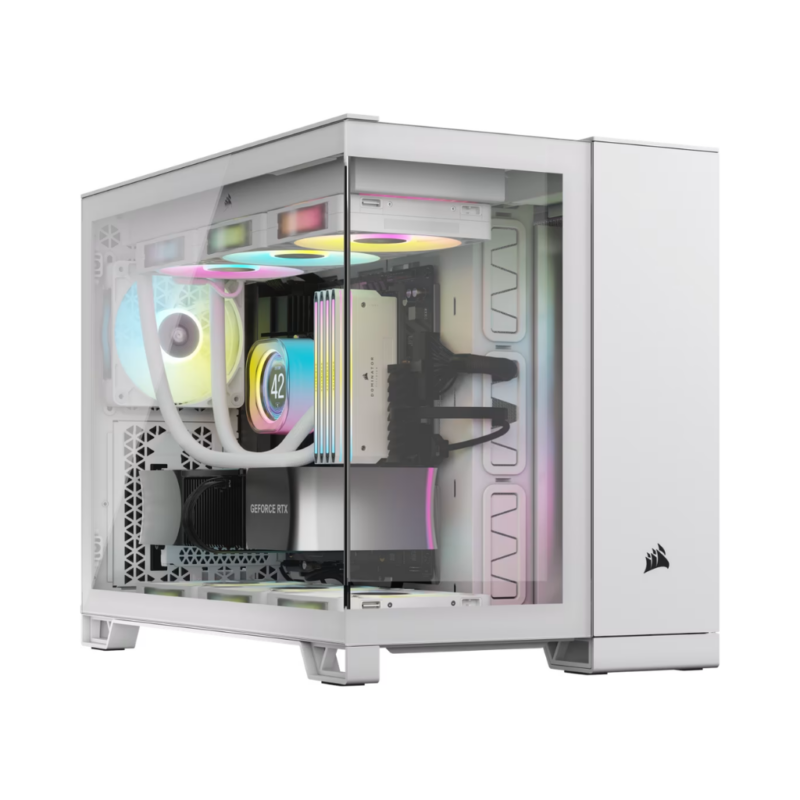 Case para PC de dos cámaras semitorre 2500X, blanco - CC-9011266-WW