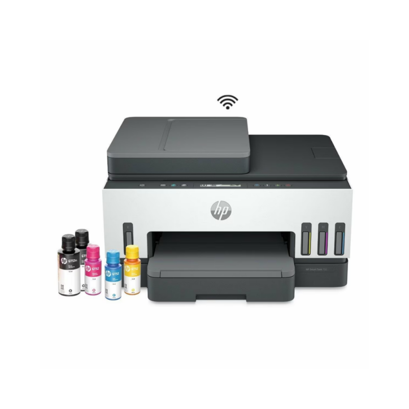 Impresora Multifuncional HP Smart Tank 750, Tinta Continua, Wi-Fi, Smart App - 6UU47A#AKY