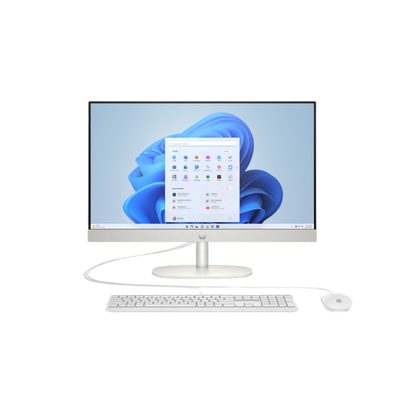 HP All in one AMD Ryzen 5 7520U, 8GB RAM DDR5, 512GB SSD, Pantalla 23.8" FHD, Windows 11 Home - BA1V6LA#ABM