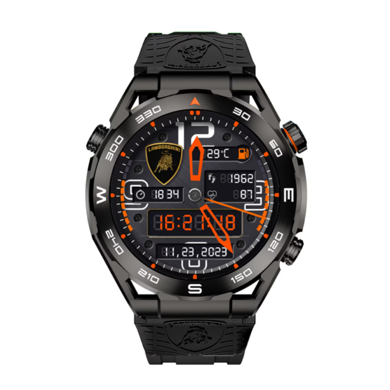 Reloj Marca Lamborghini Modelo Smartwatch Aventador V12 GT - LB-SW-V12GTNERO
