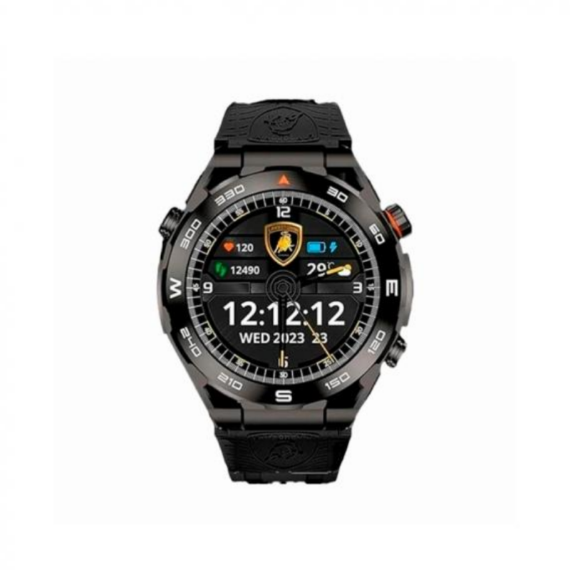 Reloj Lamborghini Smartwatch Aventador Cerchio Negro - LB-SWNERO